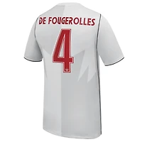 Men's Nike Luc de Fougerolles White Canada Soccer 2026 Third Stadium Replica Jersey
