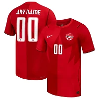 Maillot domicile authentique personnalisé Nike rouge Canada Soccer 2026 pour homme