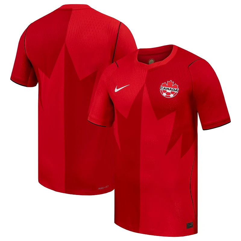 Maillot domicile authentique Nike rouge Canada Soccer 2026 pour homme