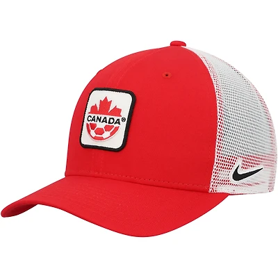 Casquette de camionneur Snapback Nike rouge Canada Soccer C99 Twill pour hommes