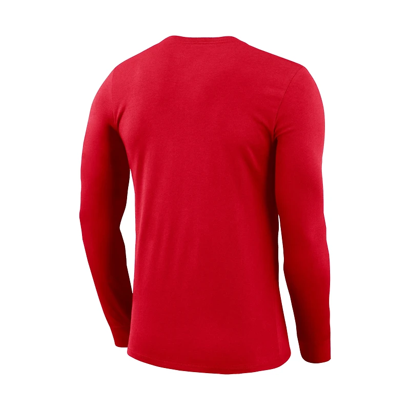 T-shirt à manches longues Nike Canada Soccer Lockup Legend Performance pour homme, rouge