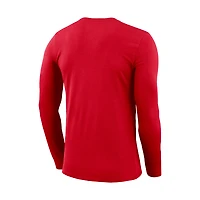 T-shirt à manches longues Nike Canada Soccer Lockup Legend Performance pour homme, rouge