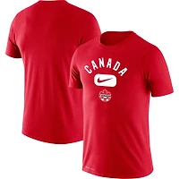 T-shirt Nike Canada Soccer Lockup Legend Performance pour homme, rouge