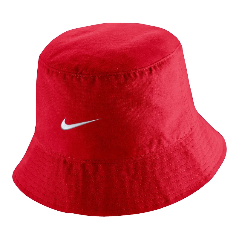 Chapeau bob avec logo principal Nike rouge pour homme de Canada Soccer