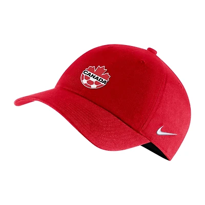 Nike Red Canada Soccer Logo principal Heritage86 pour homme - Casquette réglable