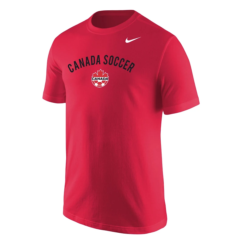 Men's Nike Red Canada Soccer Wordmark T-Shirt