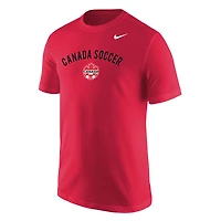 Men's Nike Red Canada Soccer Wordmark T-Shirt