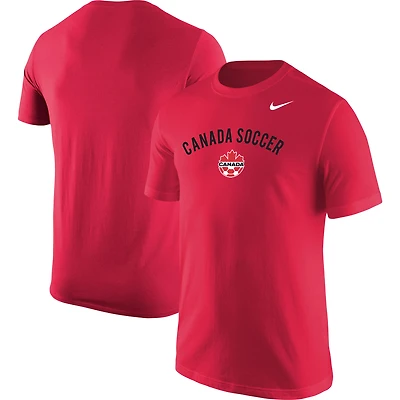 Men's Nike Red Canada Soccer Wordmark T-Shirt
