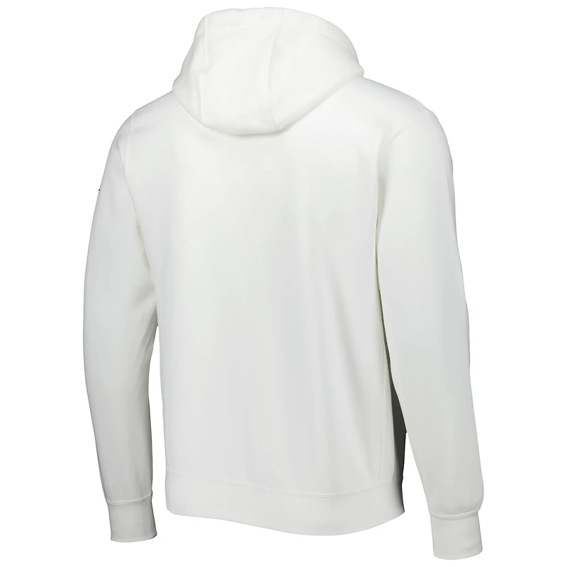 Men's Nike White Canada Soccer Club Fleece Full-Zip Hoodie
