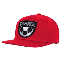 Men's Outerstuff Red FIFA World Cup 2026 Canada Flatbrim Snapback Hat