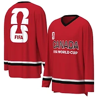 Maillot de hockey Outerstuff rouge pour homme, Coupe du Monde la FIFA 2026, Canada