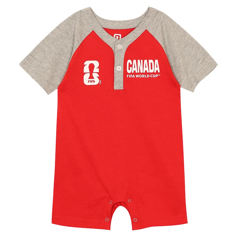Newborn Outerstuff Red Canada FIFA World Cup 2026 Country Supporter Bodysuit