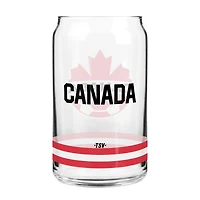 The Sports Vault Canada Soccer - 16oz. Can Glass