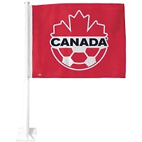 The Sports Vault Red Canada Soccer 11'' x 15'' Two-Sided Car Flag