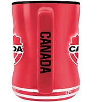 The Sports Vault Red Canada Soccer 14oz. Sculpted Mug