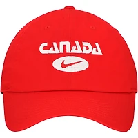 Casquette ajustable Nike rouge unisexe du Canada Soccer Club