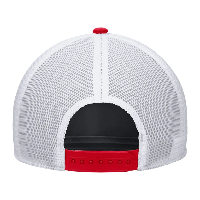 Casquette de camionneur ajustable Nike Canada Soccer Rise rouge unisexe