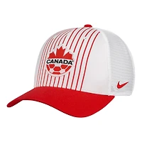 Casquette ajustable unisexe Nike rouge Canada Soccer Rise imprimée