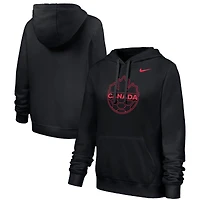Women's Nike Black Canada Soccer Club Fleece Hoodie