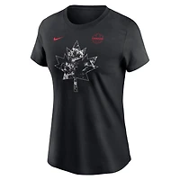 Women's Nike  Black Canada Soccer Core T-Shirt