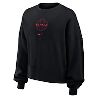 Women's Nike Black Canada Soccer Phoenix Fleece Sweatshirt