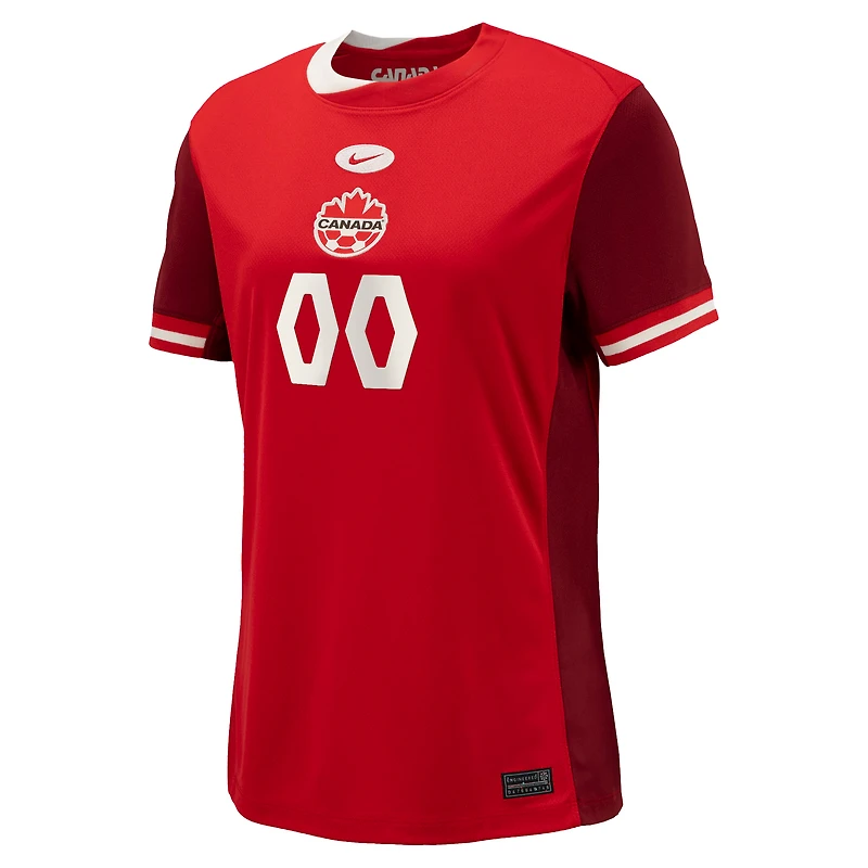 Maillot Pick-A-Player Nike rouge pour femme de Canada Soccer 2024 Domicile Replica