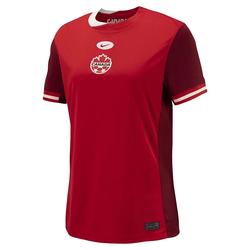 Maillot réplique domicile Nike rouge pour femme du Canada Soccer