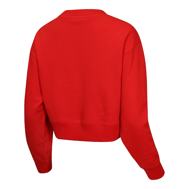 Women's Outerstuff Red Canada FIFA World Cup 2026 Country Supporter Cropped Sweatshirt
