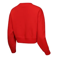 Women's Outerstuff Red Canada FIFA World Cup 2026 Country Supporter Cropped Sweatshirt
