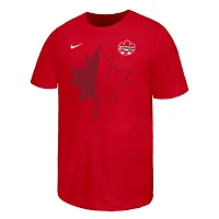 Youth Nike Alphonso Davies Red Canada Soccer Name & Number T-Shirt