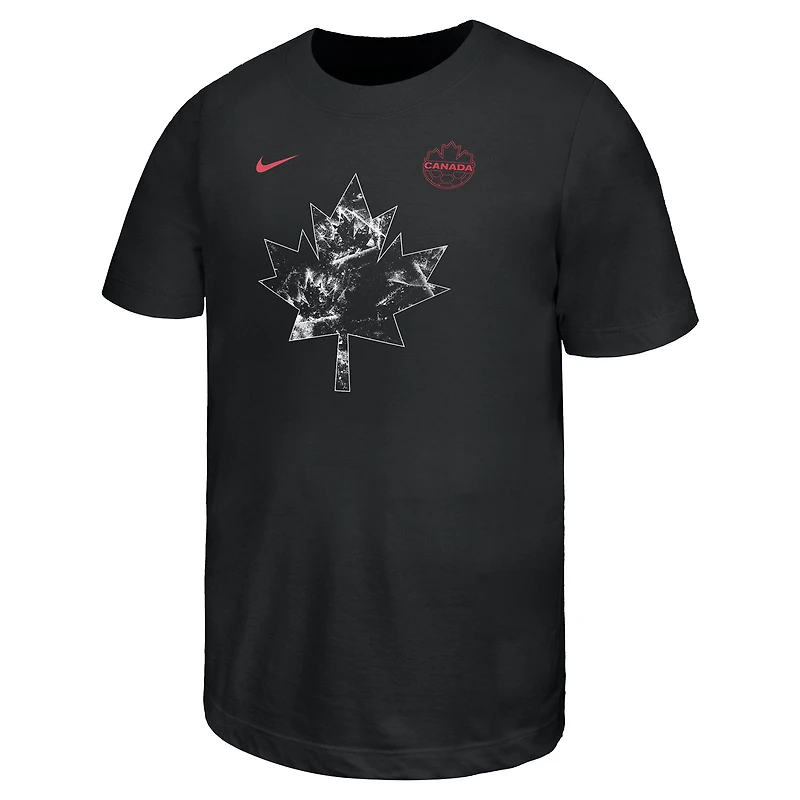 Youth Nike  Black Canada Soccer Core T-Shirt