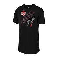 T-shirt de performance Nike Canada Soccer Legend pour jeune, noir