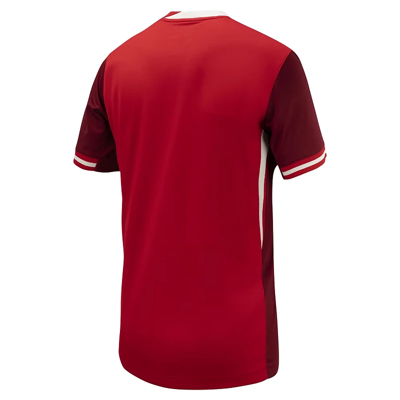 Maillot Nike rouge Canada Soccer 2024 domicile réplique pour jeune