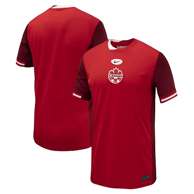 Maillot Nike rouge Canada Soccer 2024 domicile réplique pour jeune