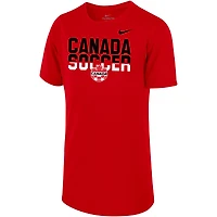 T-shirt Nike Canada Soccer Core pour jeunes, rouge