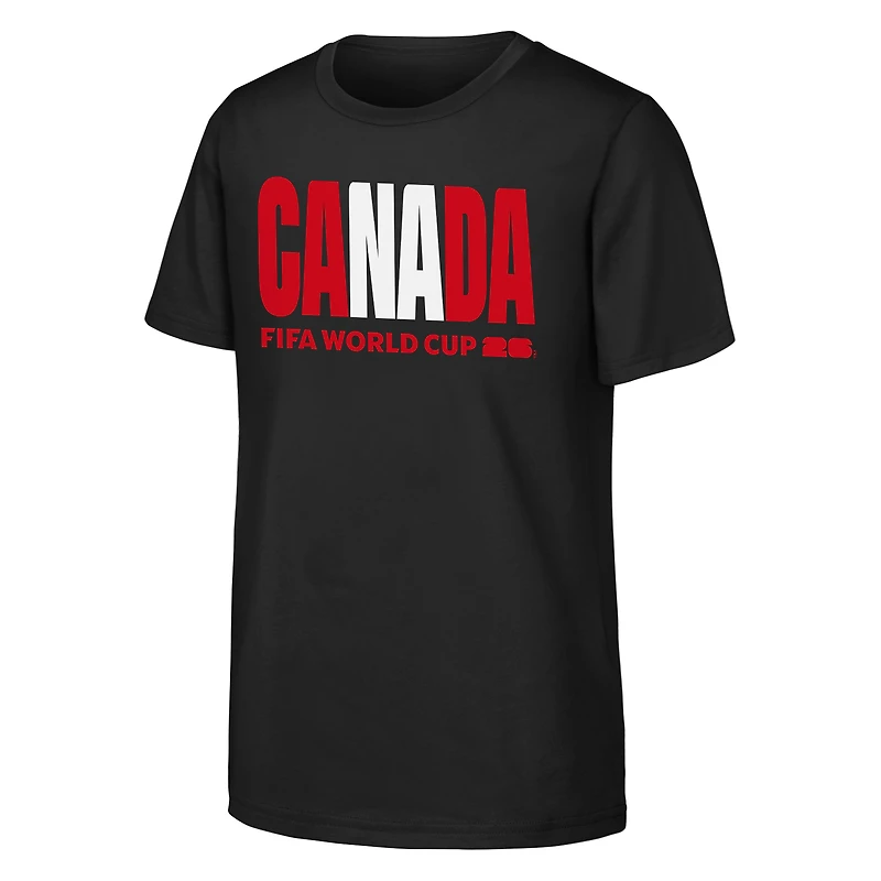 Youth Outerstuff Black FIFA World Cup 2026 Canada Graphic T-Shirt