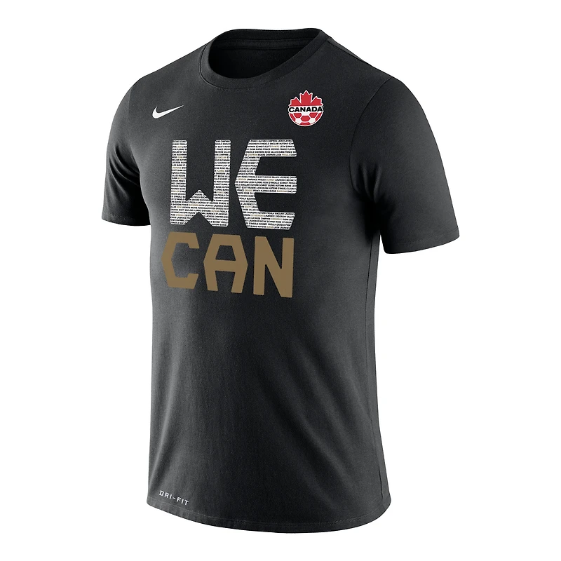 Men's Nike Black Canada Women's National Team - WE CAN Performance T-Shirt