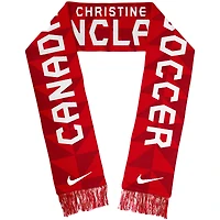 Écharpe de joueur en jacquard de l'équipe nationale Nike Christine Sinclair Canada pour femmes