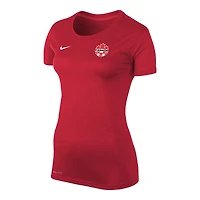Women's Nike Christine Sinclair Red Canada Soccer Legend Name & Number T-Shirt