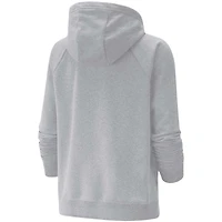 Women's Nike Gray Canada National Team Varsity Fleece Tri-Blend Raglan Pullover Hoodie