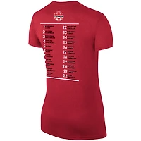 T-shirt Nike pour femmes, rouge, Canada Soccer Celebration Tour Performance