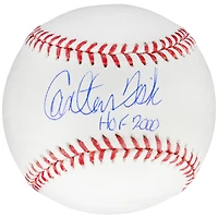 Balle de baseball autographiée par Carlton Fisk des Boston Red Sox avec l'inscription « HOF 2000 »