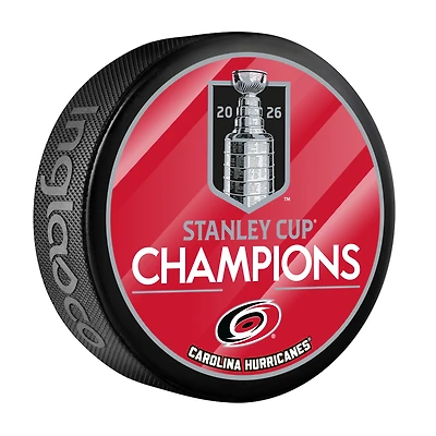 Carolina Hurricanes Inglasco 2026 Stanley Cup Champions Logo Hockey Puck