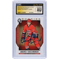 Carte recrue autographiée 2018-19 Upper Deck O-Pee-Chee Coast To Coast #165 d'Andrei Svechnikov des Hurricanes de la Caroline, carte Auto 10 authentifiée par les fanatiques de CGC