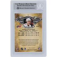 Andrei Svechnikov Carolina Hurricanes Autographed 2020-21 Upper Deck Artifacts #34 Beckett Fanatics Witnessed Authenticated Card