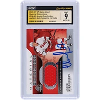Andrei Svechnikov Carolina Hurricanes Autographed 2020-21 Upper Deck SP Game Used Materials Distinctions Jersey Relic #DM-AS CGC Fanatics Witnessed Authenticated 9/10 Card