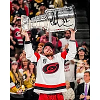 Andrei Svechnikov Carolina Hurricanes Autographed 2026 Stanley Cup Champions 8" x 10" Raising Cup Photograph