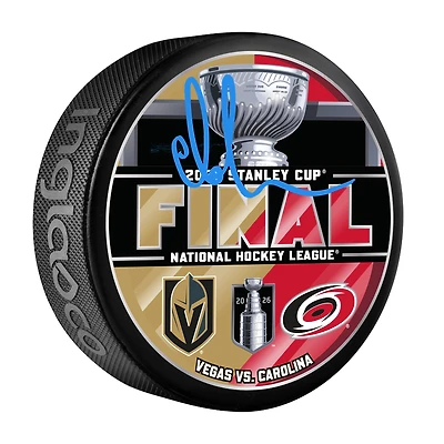 Rondelle de hockey autographiée par Andrei Svechnikov, Hurricanes de la Caroline, finale de la Coupe Stanley 2026, duel final