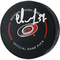 Andrei Svechnikov Carolina Hurricanes Autographed Official Game Puck
