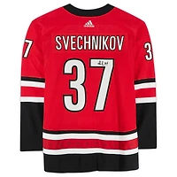 Andrei Svechnikov Red Carolina Hurricanes Autographed adidas Authentic Jersey